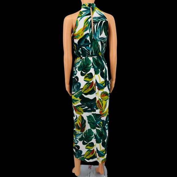 Julia Jordan Womens Knot-Neck Tulip Hem Midi Dress Tropical Print Size 2 $129 - Picture 9 of 13